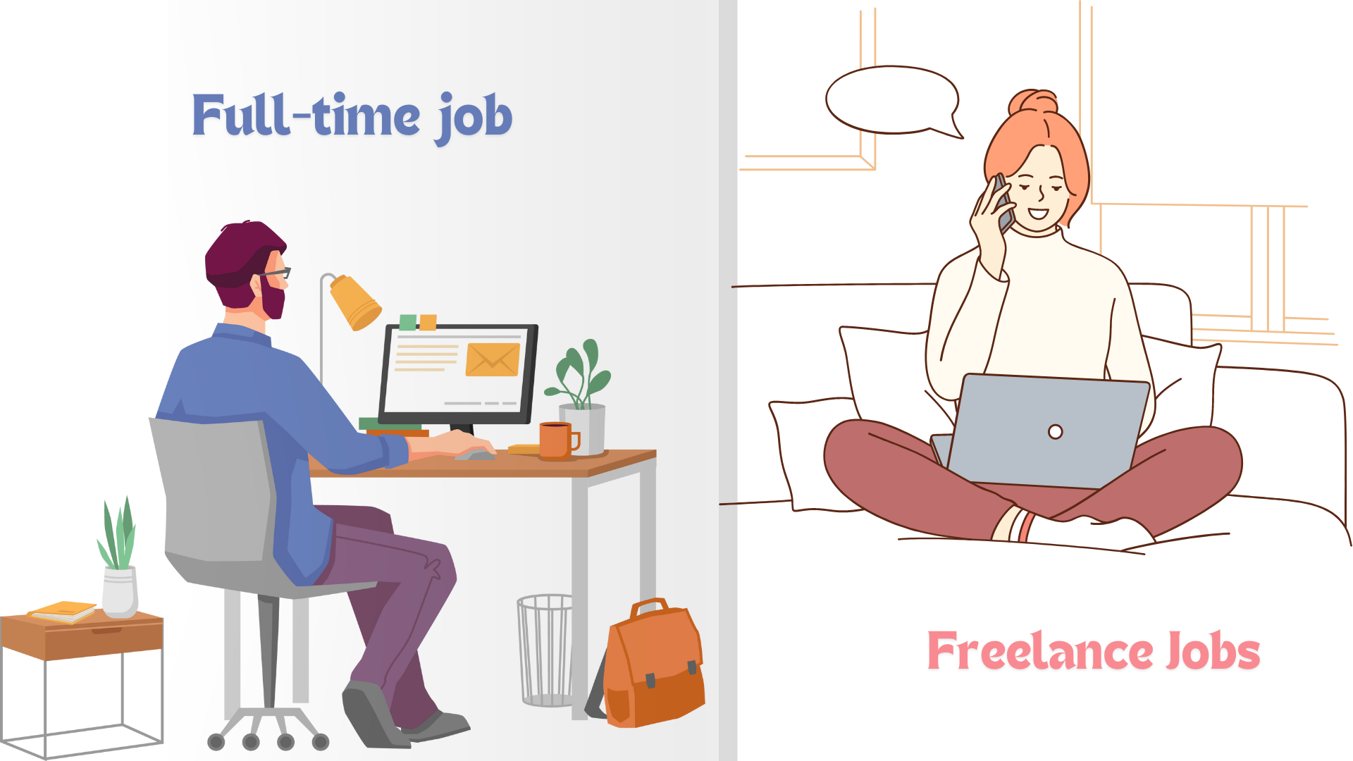 A full-time job or freelance work - which is preferable?